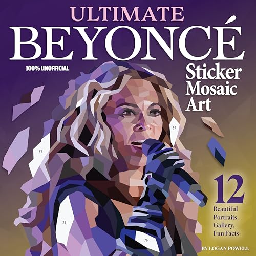 Ultimate Beyonce Sticker Mosaic Art : 12 Beautiful Portraits, Gallery, Fun Facts