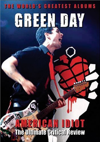 DVD cover for Green Day’s “American Idiot” with singer playing guitar.