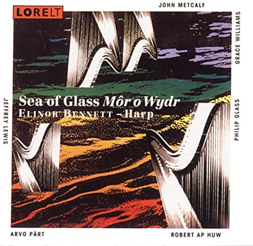CD cover for "Sea of Glass" by Elinor Bennett, featuring abstract art.