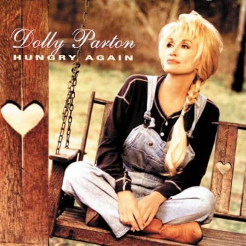Dolly Parton album cover, showing her seated on a wooden porch swing.