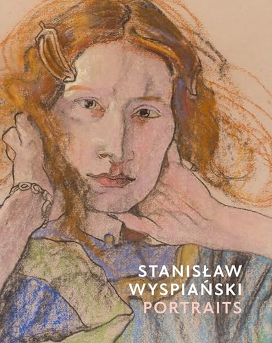 Pastel portrait of a young woman, book cover for “Stanislaw Wyspianski Portraits”.