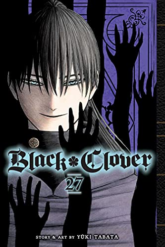 Colorful manga book cover with Black Clover characters on a vibrant fantasy background.