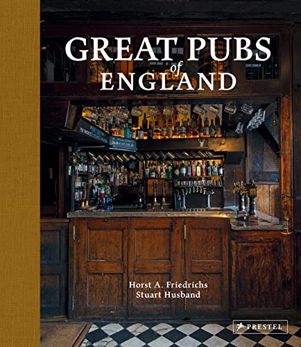 Colorful book cover with images of English pubs and possibly a map or crest.