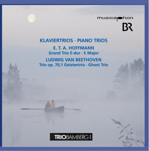 CD cover: misty lake scene with a rowboat, composers Hoffmann and Beethoven listed.