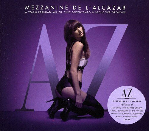 CD cover for “De L’alcazar Vol.9” featuring a woman in lingerie.
