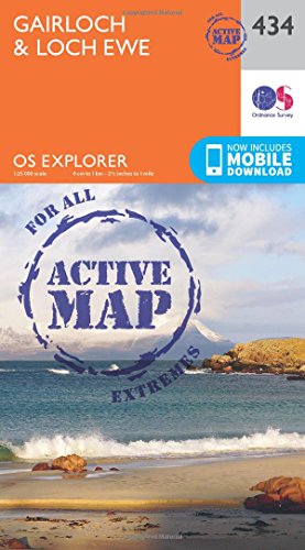 OS Explorer Map Active (434) Gairloch and Loch Ewe (OS Explorer Active Map)