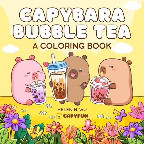 Capybara Bubble Tea : A Coloring Book