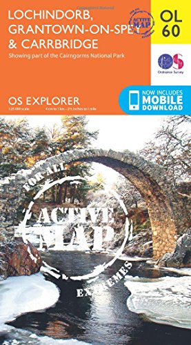 OS Explorer ACTIVE OL60 Lochindorb, Grantown-on-Spey & Carrbridge (OS Explorer Map)