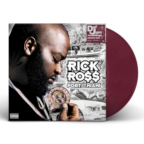 Rick Ross “Port of Miami” vinyl record album cover and disc.