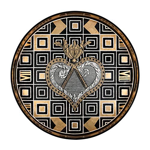 Christian Lacroix Atout Coeur Round Lacquer Tray