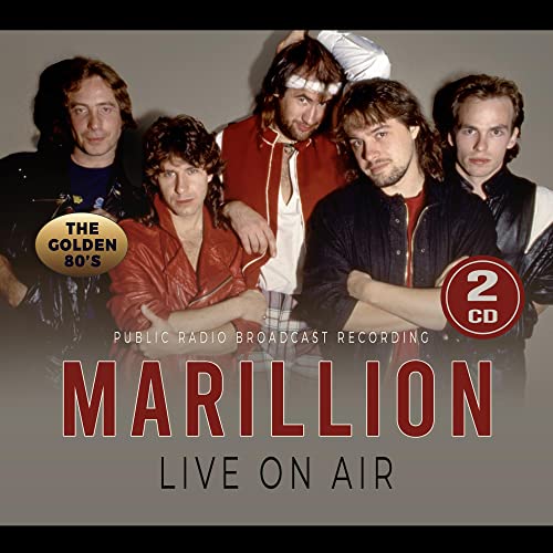Marillion "Live On Air" 2CD album cover featuring a band portrait.