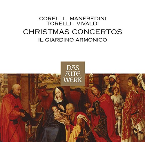 CDBHCD cover with a Nativity painting and text listing composers and Christmas Concertos.