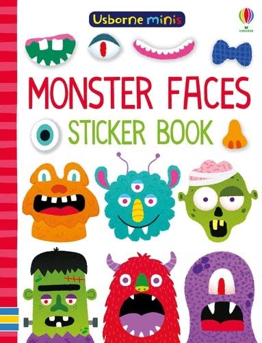 Monster Faces Sticker Book (Usborne Minis)