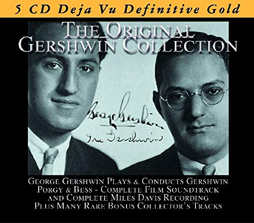 Black and white portrait of George Gershwin with CD title text overlay.