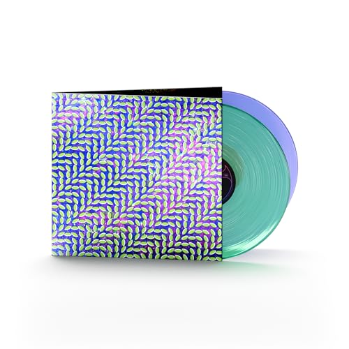Animal Collective vinyl record with optical illusion cover and translucent disc.