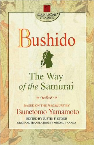Book cover for “Bushido: The Way of the Samurai” with a samurai illustration.