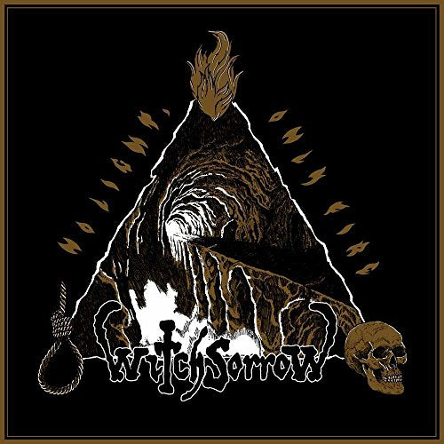 Dark album art featuring a burning, skeletal hand and skull imagery.