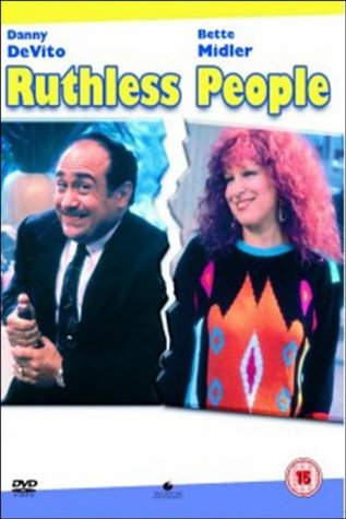 DVD cover for "Ruthless People" featuring Danny DeVito and Bette Midler.