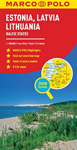 Estonia, Latvia, Lithuania Marco Polo Map: The Baltic States (Marco Polo Maps)
