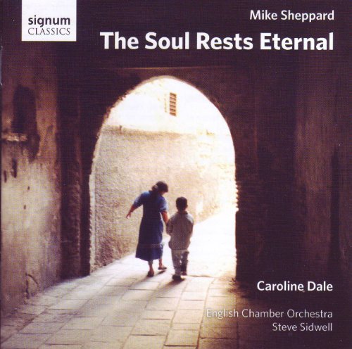 CD cover: woman and child walk toward light through stone archway.