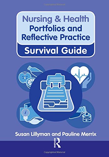 Book cover: "Portfolios and Reflective Practice" with medical imagery.