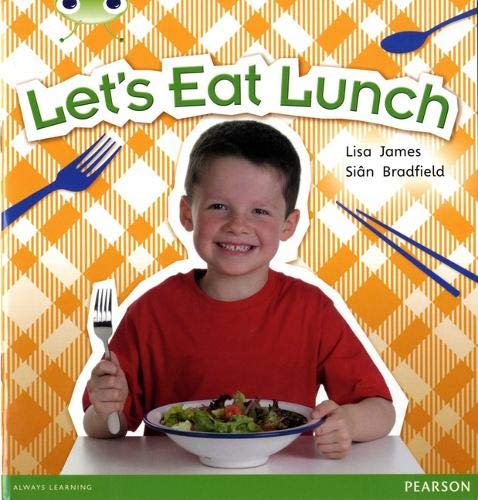 Book cover: boy with salad, fork, and title "Let's Eat Lunch".