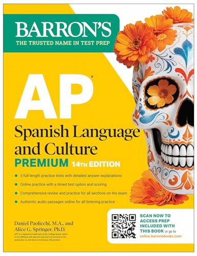 AP Spanish Language and Culture Premium, Fourteenth Edition: Prep Book with 5 Practice Tests + Comprehensive Review + Online Practice (2026)