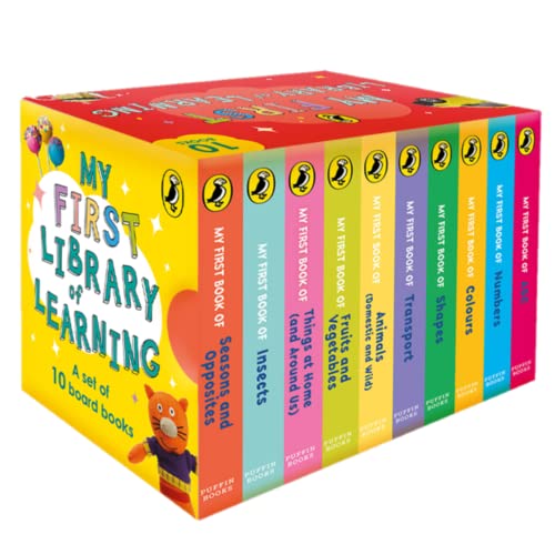 My First Library of Learning : Box set, Complete collection of 10 early learning board books for super kids, 0 to 3
