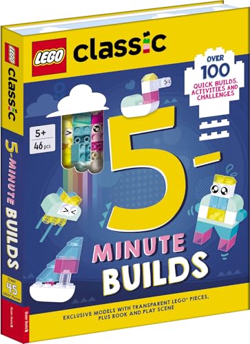 LEGO® Classic: 5-Minute Builds (with clear LEGO pieces, fold-out play scene and over 100 activities and challenges)