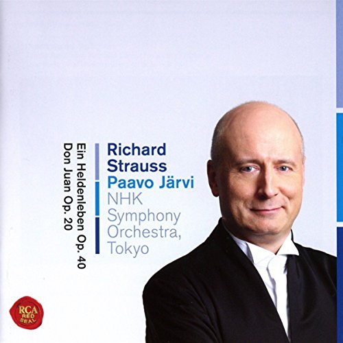 CD cover featuring portrait of Richard Strauss and conductor Paavo Järvi.