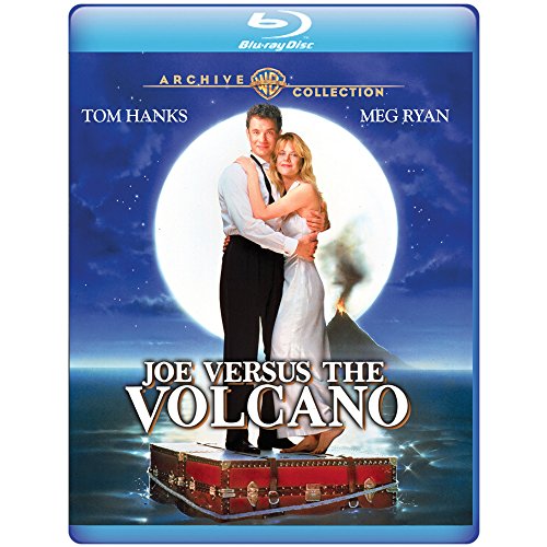 Blu-ray cover for "Joe Versus The Volcano" featuring Tom Hanks and Meg Ryan.