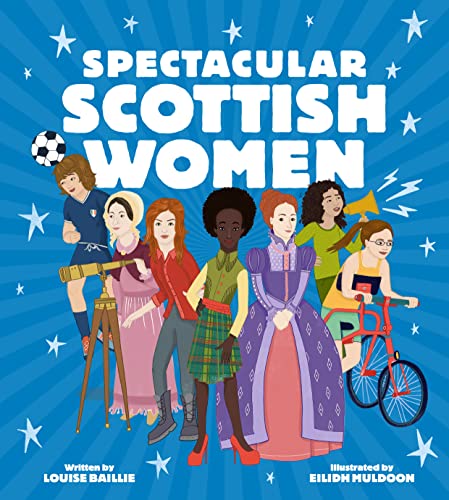 Book cover featuring illustrations of diverse women against a blue background with white stars.