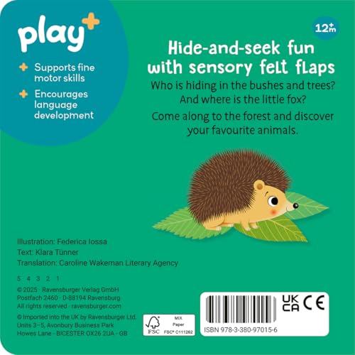 Ravensburger Play+ Infant & Toddler - Shh, Who's there? At the Park : Search and find