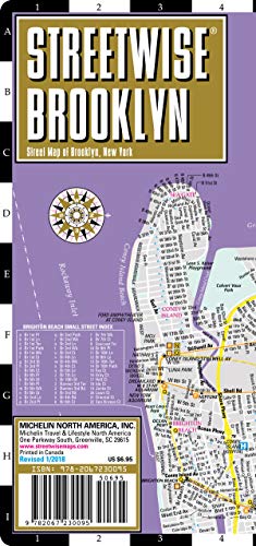 Streetwise Brooklyn Map - Laminated City Center Street Map of Brooklyn, New York: City Plans (Michelin City Plans)