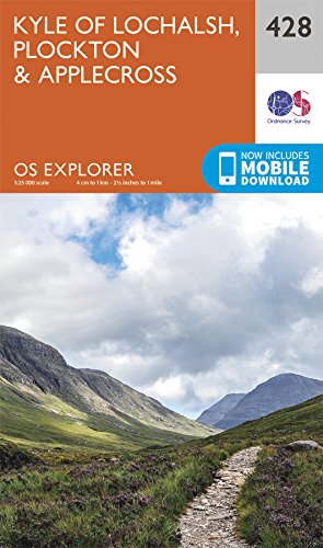 OS Explorer Map (428) Kyle of Lochalsh, Plockton and Applecross (OS Explorer Active Map)