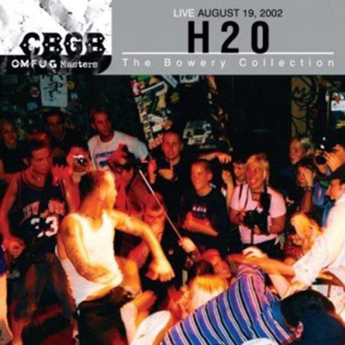 H2O live concert CD cover with a crowd surfing and moshing scene.