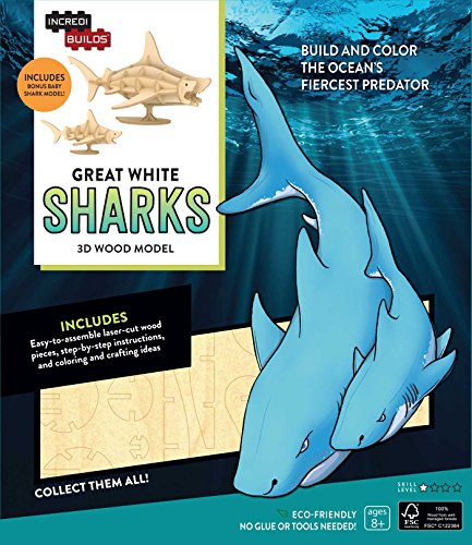 IB: GREAT WHITE SHARKS 3D WOOD MO