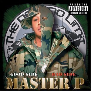 Album cover featuring Master P in camouflage, split face design.
