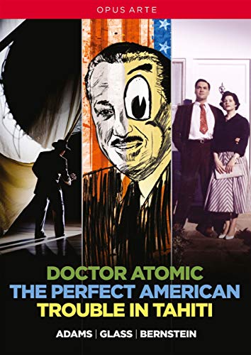 DVD cover for "Doctor Atomic" and other contemporary American operas.