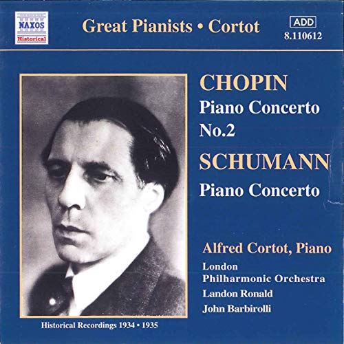 Alfred Cortot - Schumann/Chopin:Piano Concertos [CD]