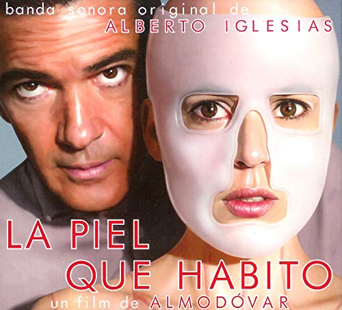 CD cover for “La Piel Que Habito” featuring two faces, one masked.