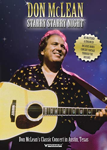 Don McLean with guitar on DVD cover, starry night background.