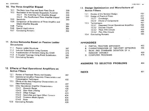 Principles of Active Network Synthesis and Design