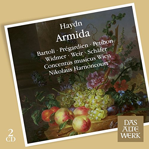 CD cover for Haydn’s “Armida” featuring a still life painting.