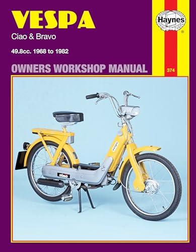 Vespa Ciao & Bravo : 49.8cc 1968 to 1982 Models