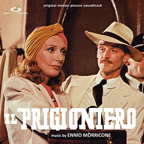 Vinyl record cover for Ennio Morricone’s “Il Prigioniero” soundtrack, featuring film stills.
