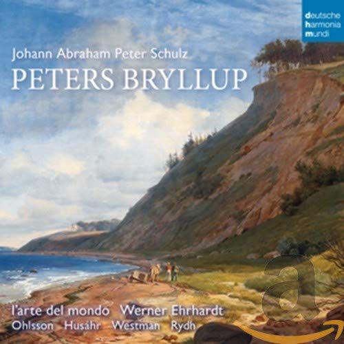 CD cover for "Peters Bryllup" by J.A.P. Schulz, featuring a landscape painting.