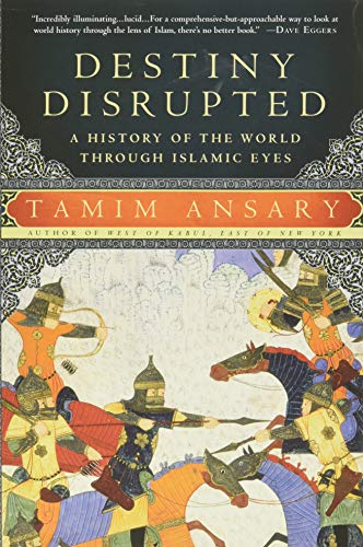 Book cover of Destiny Disrupted featuring a historical illustration of warriors on horseback.