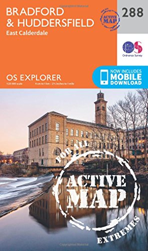 OS Explorer Map Active (288) Bradford and Huddersfield (OS Explorer Active Map)