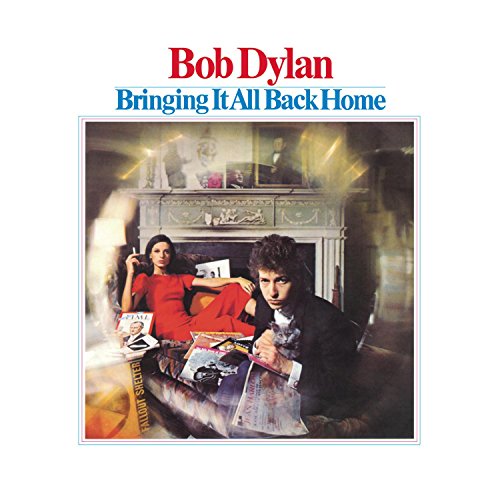 Bob Dylan album cover, "Bringing It All Back Home," featuring people in a living room.